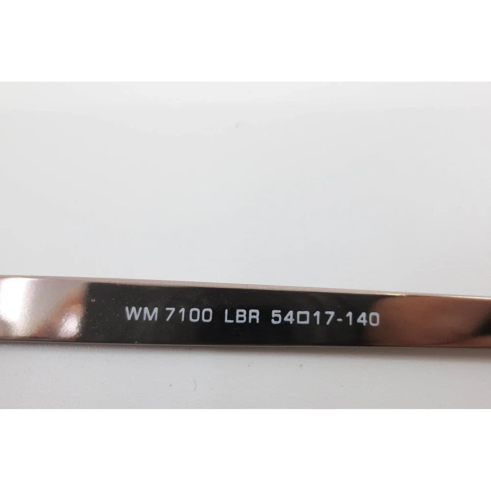 White Mountain WM 7100 LBR Light Brown Metal Rectangular Eyeglasses 54-17-140